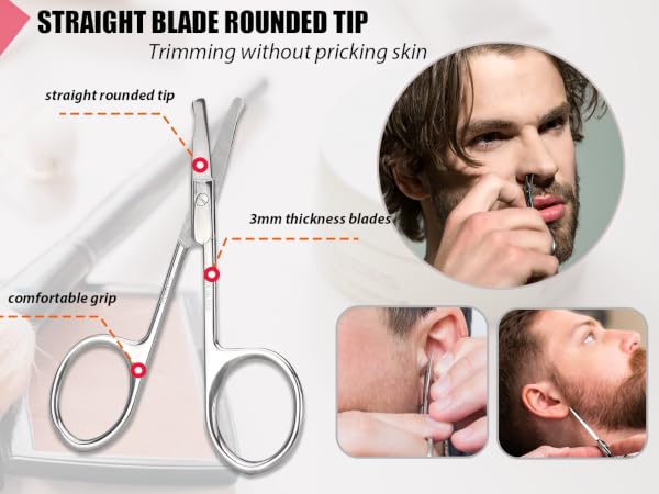 straight blade rounded tips