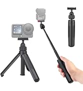 Walking Way 40cm/15.75" Selfie Stick Tripod for DJI Osmo Action 6/Nano, Magnetic Quick Release Ex...