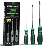 HitScrews S2 JIS Driver Screwdriver #123 Set Anti Cam-Out for JIS Screws | TaiWan S2 Heavy Duty J...