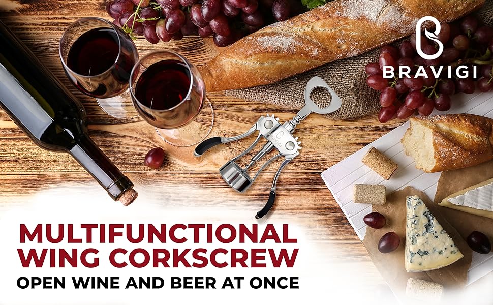 Wine Opener - Multifunctional Wing Corkscrew