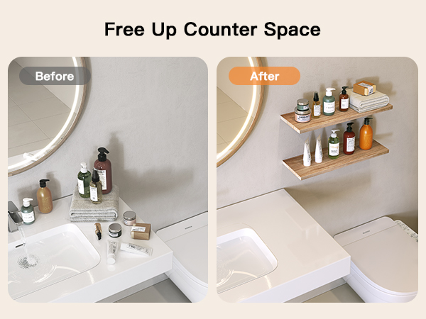 BATHROOM SHELVES