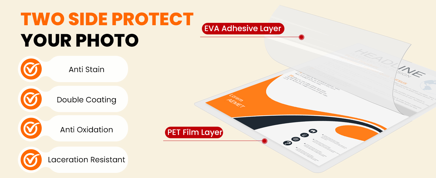 Matte Thermal Laminating Pouches