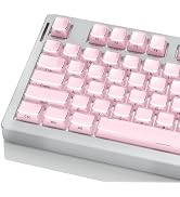 Fejwlvs Crystal Jelly Keycaps, Pink Side Custom Translucent Keycaps, Cute Shine Through Keyboard ...