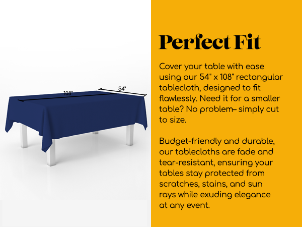 Grandipity Rectangle Tablecloth NAVY