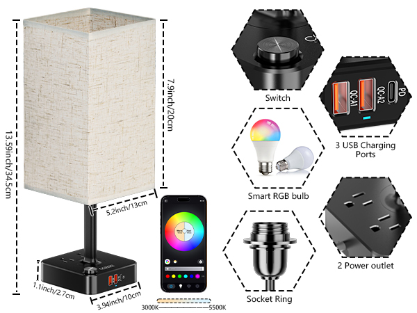 RGB Color Changing Lamp