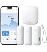 X-Sense WiFi Hygrometer Indoor Humidity with SBS50 Base Station, Smart Hygrometer Thermometer wit...
