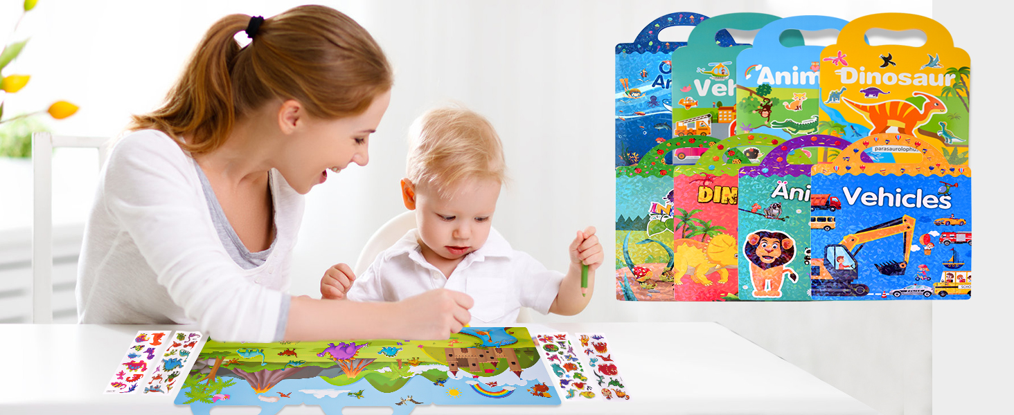 Reusable Sticker Book for Toddlers