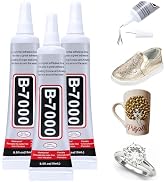 3PCS B7000 Jewelry Glue for Jewelry Making, FITTDYHE 15ML/0.5fl oz Clear Glue DIY Craft Glue Rhin...