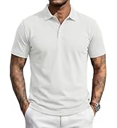 MAGNIVIT Mens Polo Shirts UPF 80+ UV Golf Shirts Moisture Wicking Short Sleeve Quick Dry 3 Button...
