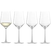 ZWIESEL GLAS Pure Saugivnon Blanc White Wine Glass (Set of 4), Graceful Wine Glasses for White Wi...