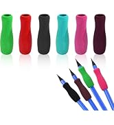 6Pcs Colour Special Supplies Foam Pencil Grips Soft Foam for Adults, Paint Brush Holder Ergonomic...