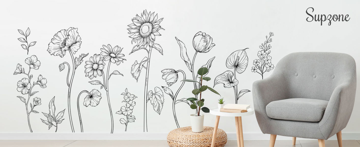 S646 black flower