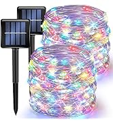 TW SHINE Multicolor Solar String Lights Outdoor, Total 80 FT 240 LED Solar Powered Waterproof Fai...