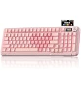 SOLAKAKA A99 Pro Wireless Gaming Keyboard with LCD Screen & Metal Knob, 96% Layout Mechanical Key...