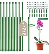 Joyhalo 32 Pack Plant Stakes for Indoor Plants, 12 Inch and 16 Inch Garden Stakes, Adjustable Pla...
