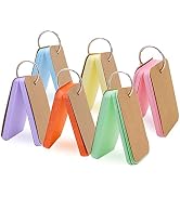 Koogel 300 Pieces 2.2 x 3.5 Inches Multicolor Kraft Paper Binder Ring Easy Flip Flash Card Study ...