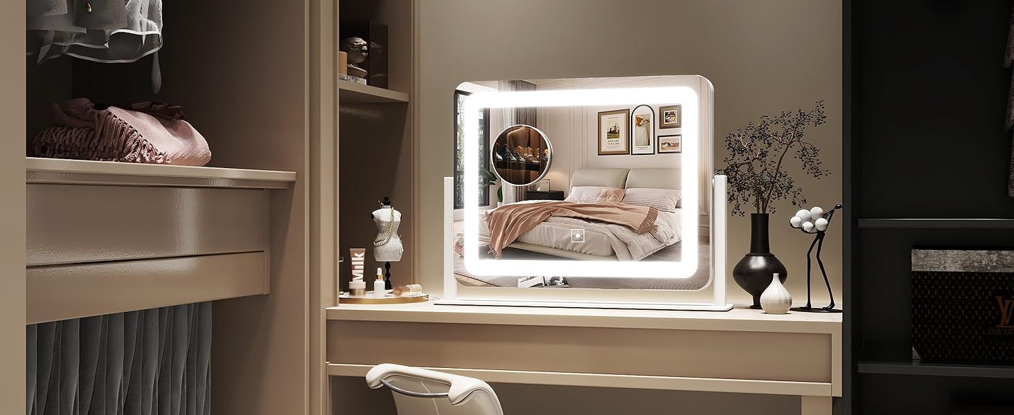 led makeup mirror with lights
