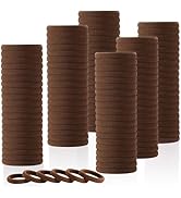 LuSeren 120 Pcs No Damage Hair Ties for Thick Hair, Large Soft Seamless Nylon Hair Elastics for W...