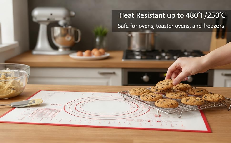 Heat Resistant up to 480°F/250°C