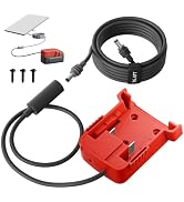 DAIERTEK Starlink Mini Battery Adapter with 16FT DC Cable, Compatible with Mil.Waukee 18V Starlin...