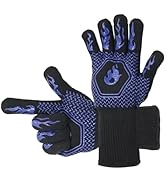 HFLYJPYW BBQ Grill Gloves Heat Resistant 1472? High Temp Resistance Fireproof Glove for Grilling ...