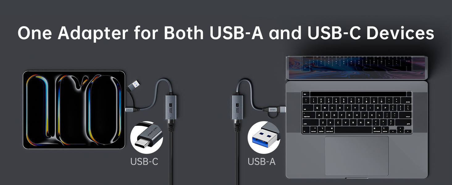 One Adapter for Both USB-A and USB-C Devices
