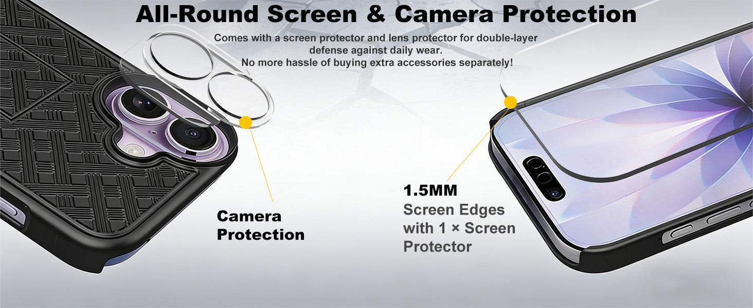 Ailiber Compatible for iPhone 17 Case Holster with Screen Protector