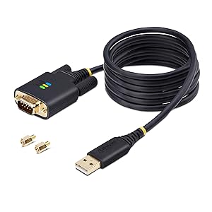 6.6ft (2m) USB to Serial Adapter Cable, COM Retention