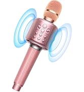 MetFut Wireless Bluetooth Karaoke Microphone, Built-in Loud Speaker for 10H Playback, Add Reverb/...