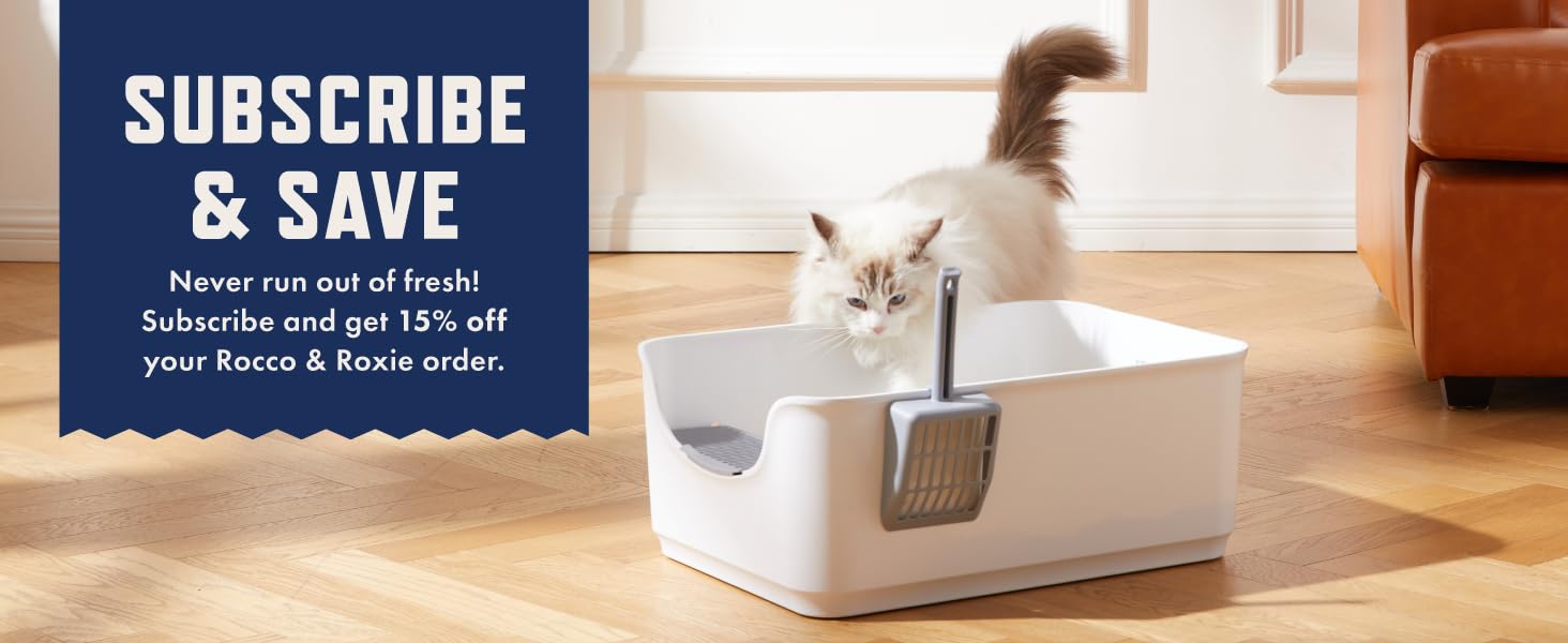 Subscribe and Save on Rocco & Roxie Litter Box Odor Eliminator