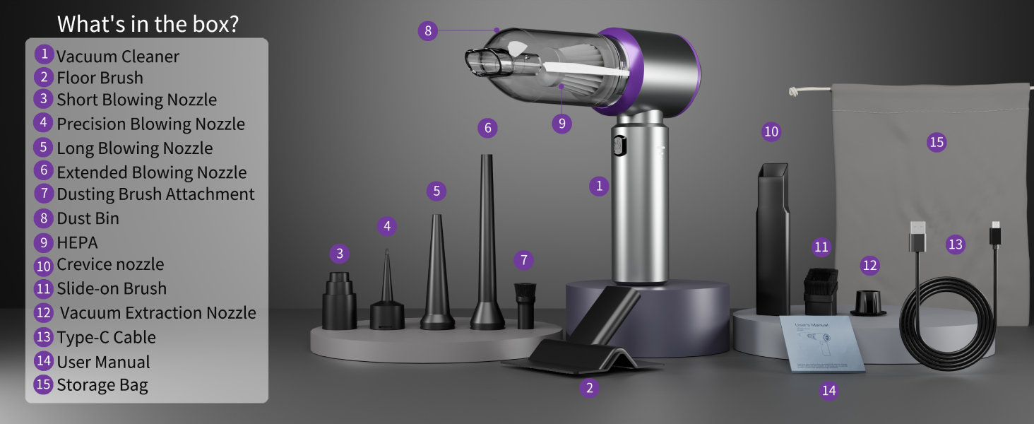 Arify Pro Car Vacuum cordless vacuum cleaner mini car vacuum handheld vacuum cordless portable