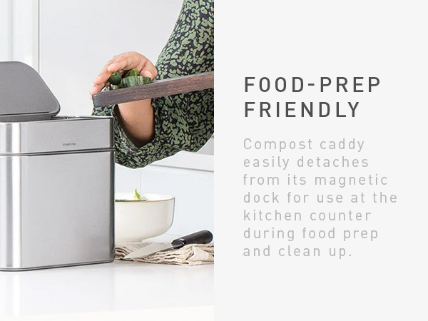 Food-Prep Friendly | Easily detaches from its magnetic docks for countertop use