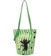 Shoulder Bag for Women, Cotton Canvas Bucket Bags Tote Purse Cute Crossbody Bag Designer Ladies H...