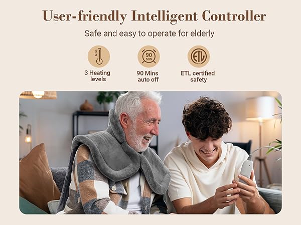 heat therapy relieve pain heating pad back neck shoulders Christmas gifts mom women birthday gifts