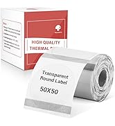 Phomemo Transparent Round Labels Compatible with Phomemo M110 M220 M200 M120 M150 M250 M260 M108 ...