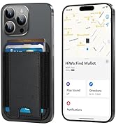 HiWe for MagSafe Wallet with Find My, Strongest Magnetic Wallet for iPhone 16/15/14/13/12 Series,...