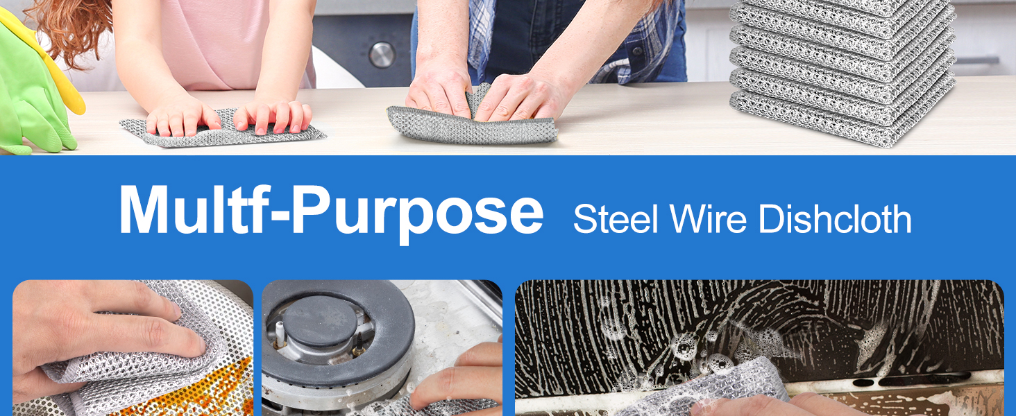 Multipurpose Wire Dishwashing Rag
