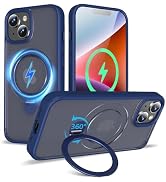 TaeliorTech 2024 Upgraded 360° Rotatable Magnetic Ring Stand for iPhone 14/13 Case 6.1'',Military...