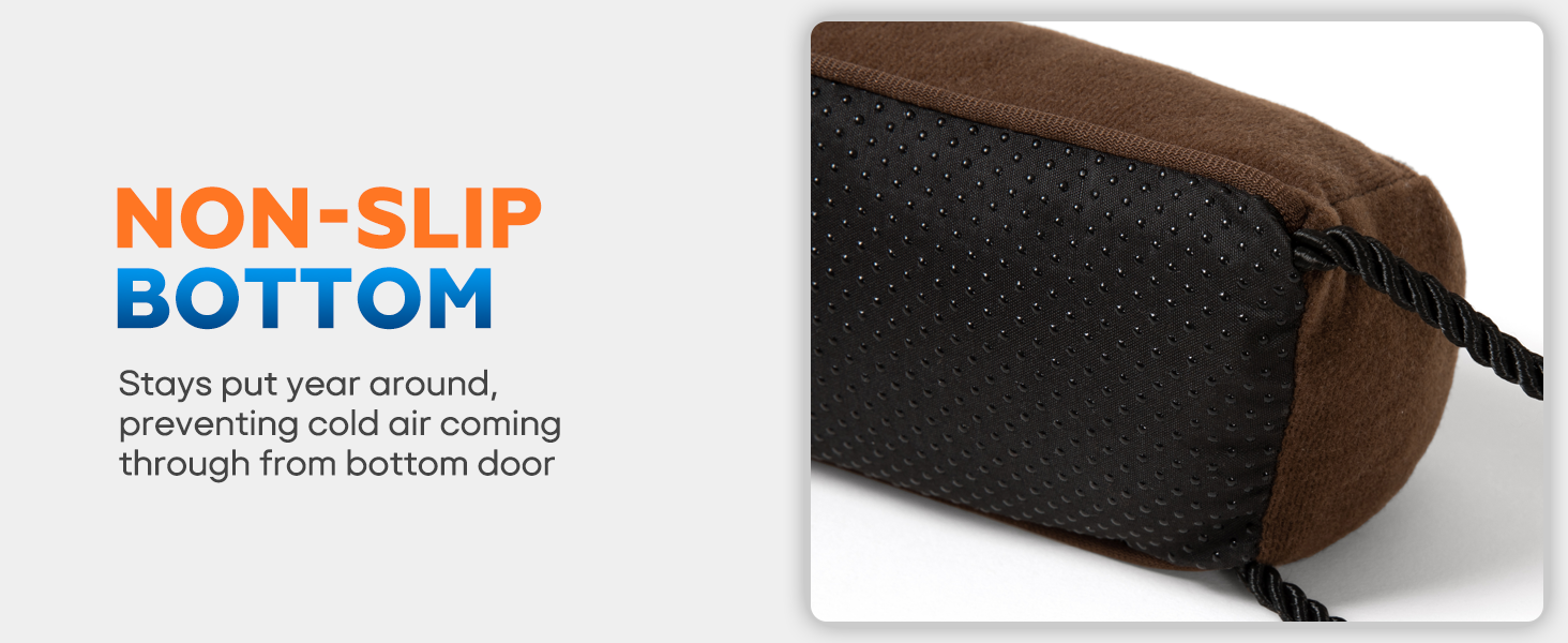 non slip bottom draft stopper