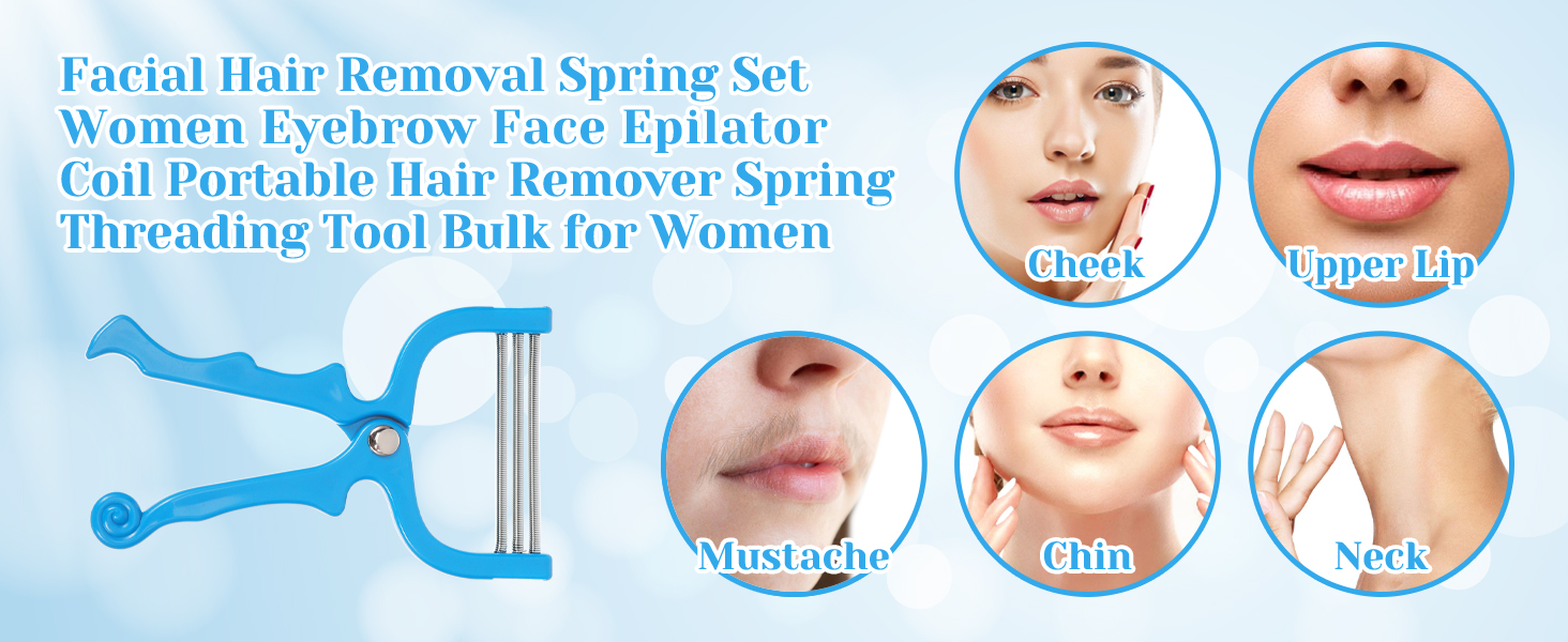 Spring Epilator Facial Hair Remover Hair