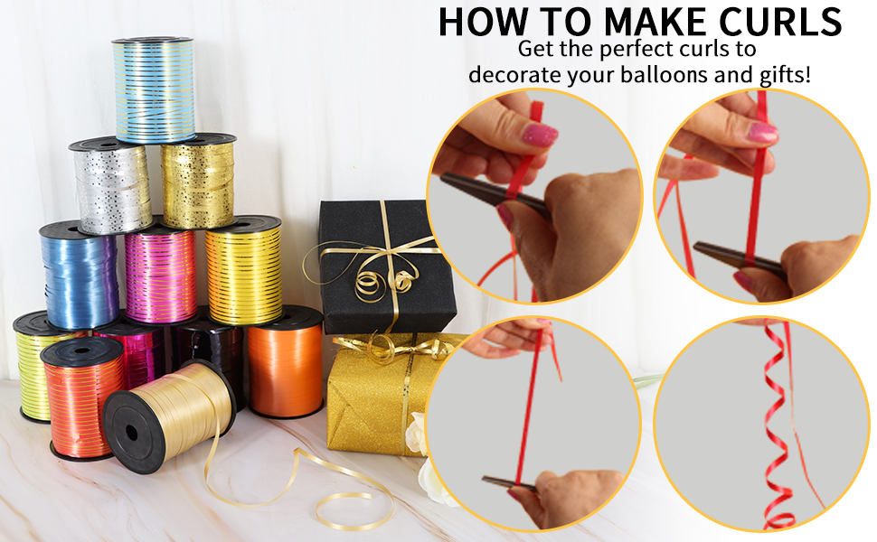balloon curling ribbon