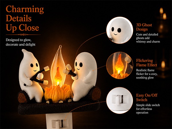 ghost campfire nightlight