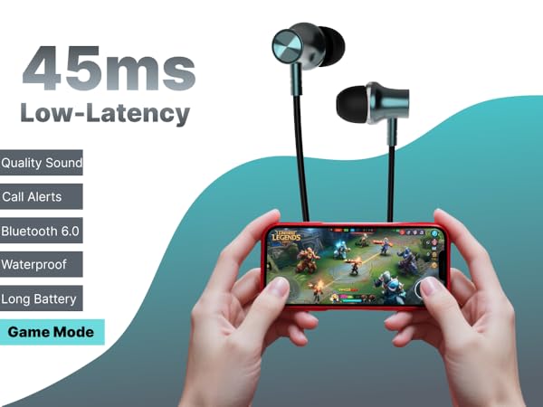 neck headphones wireless headphones neckband ipx5 waterproof headphones