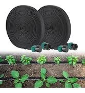 Soaker Hose 100FT for Garden Beds - 3/4" Heavy Duty Double Layer Drip Irrigation Hose, Save 85% W...