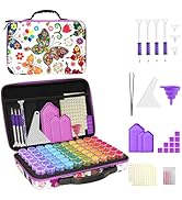ZORETCO Diamond Painting Storage Box, 60 Slots Bead Storage Containers with Tools Kit for Diamond...