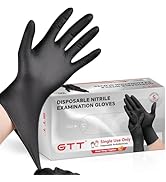 GTT Nitrile Disposable Gloves, BBQ, Tattoo, Hair Dye, Cooking, Mechanic Gloves - Powder and Latex...