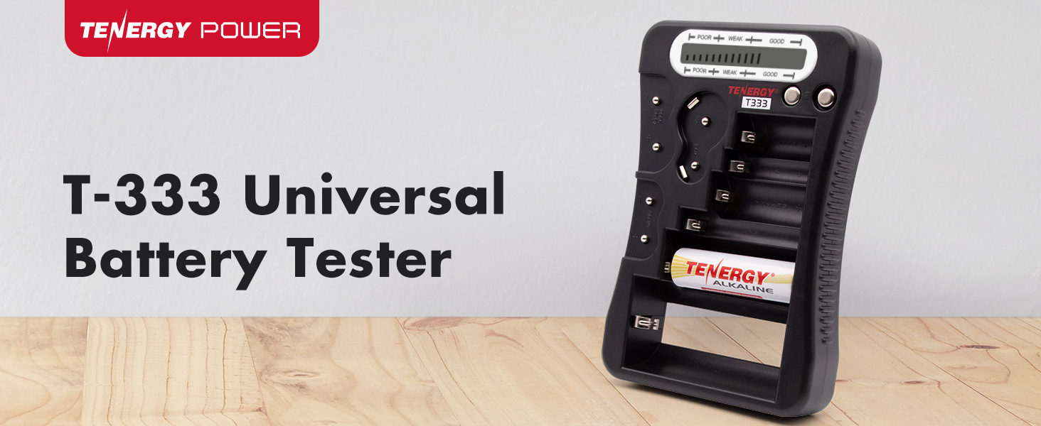 Tenergy Power T-333 universal battery tester