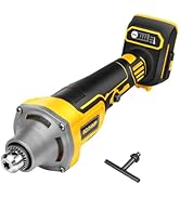 800W Cordless Die Grinder 1/4" for Dewalt 20V MAX Battery (No Battery), 4 Variable Speed 25000 RP...