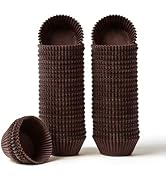 700 Count Standard Cupcake Liners for Baking, Non-stick Greaseproof Paper Muffin Liners, Black Cu...