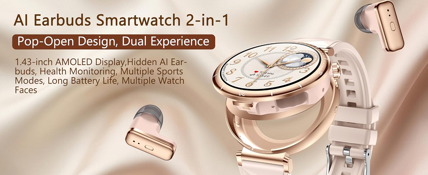 smart watch with earbdus